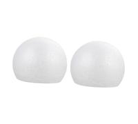 MAGICLULU 2pcs White Foam Sphere Cake Moulds for DIY Cake Modelling Reusable Polystyrene Dummies for Decorating Practice and Craft Projects