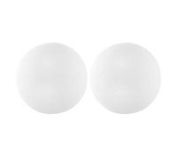 MAGICLULU 2pcs White round Foam Cake Dummy Balls for Decorating Practice, High Density Polystyrene Spheres for Wedding Modeling and Display, 8 Inch Craft Foam Balls