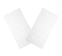 MAGICLULU 2pcs White Shell Headstock Veneer for Guitar Head DIY Inlay Material Guitar Fretboard Practice Overlay