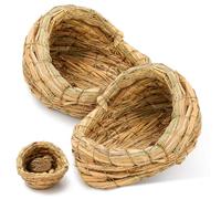 MAGICLULU 2pcs Woven Chicken Nest Bed for Small Pets, Portable Hen House Sleeping Nest, Sleep Quality and Provide Private Space, to Sleep and Carry Anywhere