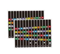 MAGICLULU 2sets Guitar Note Stickers Scale Decals for Beginners Fingerboard Accessories for Acoustic and Electric Guitars Learning Practice Aid