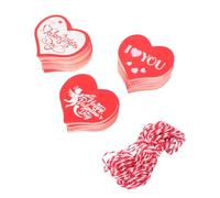 MAGICLULU 3 Bags 150pcs Heart Hanging Tags Packaging Tags Workmanship White Paper Assorted Color Easy to Use Hanging Decor for Valentine's Day Arts and Crafts Random Style
