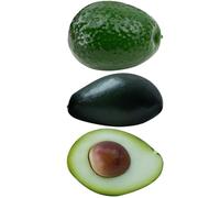 MAGICLULU 3 Pack Artificial Avocados Educational Cognitive Toys Simulation Fruit Models Pretend Play for Kids Boys Girls Decorative Miniature Ornaments