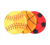 MAGICLULU 3 Pack Fabric Flying Discs for Outdoor Games, Flexible and Noise Reduction Design, Easy to Clean Soft round Discs for Pet Fetch and Summer Games