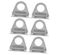 MAGICLULU 3 Pairs Stainless Steel Pneumatic Cylinder Brackets with Two Bolt Rounded Corner Rod Mounting Clamps for Ma Air Cylinders and Easy to Install