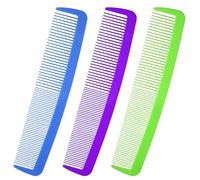 MAGICLULU 3 Pcs Giant Comb Prop Plastic Oversized Decorative Prank for Halloween Carnival Party Photo Accessories in Green Blue Purple