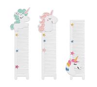 MAGICLULU 3 Pcs Unicorn Anti-static Hair Combs Set with Dense Teeth, Portable Multipurpose Hairbrushes for Women, Metal Hair Accessories for Styling and Detangling