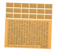 MAGICLULU 30 Sheets Savings Bank Stickers with Euro Challenge Numbers for DIY Money Box Easy-Remove Adhesive Labels for Tracking Budget and Savings Goals