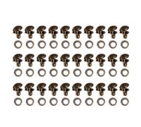 MAGICLULU 30pcs Boot Lace Hook Kit with Brass and Iron Hooks, Convenient Installation and Prevents Lace Loosening, Suitable for Outdoor Adventure and Camping Footwear Repair