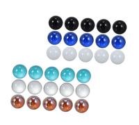 MAGICLULU 30Pcs Colorful Glass Marbles Glass Balls for Fish Tank Decorations and Marble Checkers for Aquarium Ornaments to Enhance Hand-eye Coordination and Fine Motor Skills Random Color