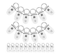 MAGICLULU 30Pcs Curtain Rail Wheels Twin Wheeled Alloy Plastic Pulleys for Quiet Sliding in Home Office Bedroom Suitable for Motorhome and Vertical Tracks