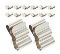 MAGICLULU 30pcs Solar Panel Wire Clamp Solar Photovoltaic Cable Clips Stainless Steel Silver Easy to Install Prevents Direct Current Circulation