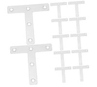 MAGICLULU 30pcs Thickened Stainless Steel T-Shaped Corner Brackets Heavy Duty Furniture Connector Plates for Shelves Cabinets Precision Angle Fixings for Stable Home Installations