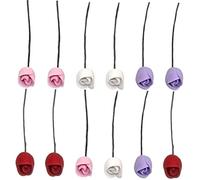 MAGICLULU 36 Pcs Miniature Tulip Flower Bouquet Model Lightweight Dollhouse Accessory for DIY Landscape Decor Simulation Floral Ornaments Pink White Red Purple