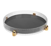 MAGICLULU 360-degree Turntable Organizer Rotating Tray Large Capacity Plastic round Makeup Organizer for Facial Masks and Jewelries Bathroom Dresser Storage