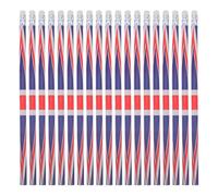 MAGICLULU 36pcs British Union Jack Flag Woodcased Pencils with Eraser Toppers, 7.5" Bulk Writing Tools and Students, Fun School Stationery for Classroom and Office Use