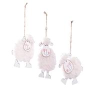 MAGICLULU 3Pcs Adorable Felt Lamb Decorations Creative Hanging Ornaments for Home Decor Birthday Cute Sheep Pendants for Festive Celebrations