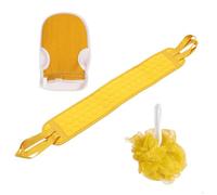 MAGICLULU 3pcs Bath Scrubber Back Scrubber Long Strip Shape Exfoliating Rubbing Mud Towel Thick Cloth Material Deep Cleaning Massage for Neck Shoulders Daily Body Deep Cleaning with Bath
