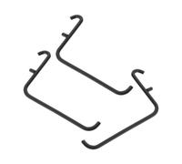 MAGICLULU 3pcs Black Iron Pegboard Hooks for Tools, Workshop and Garage Use | Heavy Duty Utility Hangers, Desktop and Workbench Organization, Versatile Peg Board Accessories Kit