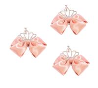 MAGICLULU 3pcs Bow Hair Accessories Girls Barrettes Hair Bows for School Daily Party Christmas in Bright Colors