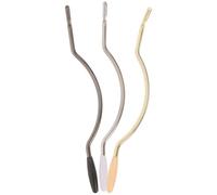 MAGICLULU 3Pcs Curved Whammy Bar for Electric Guitar Tremolo System Stainless Steel and Rubber Construction Lightweight Design with High-Frequency Vibrations Guitar Accessories for Beginners