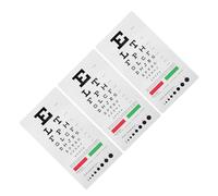 MAGICLULU 3pcs Double Sided Pvc Eye Charts for Vision Testing, Lightweight and Waterproof Low Vision Charts for Eye Exams, Suitable for Outpatient Rooms and School Use