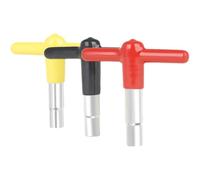 MAGICLULU 3pcs Drum Tuning Key Drum Key Tuner Portable Zinc Alloy with Silicone Handle Lightweight for Beginner Practice Personal Use