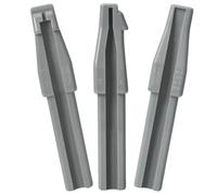 MAGICLULU 3pcs Duckbill Pencil Sharpener Set Eyebrow Pencil Sharpening Aid Tool Makeup Sharpener with Grey Plastic Body