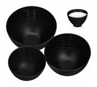 MAGICLULU 3pcs Facial Mask Mixing Bowl DIY Mask Holder 4.72x3.34x3.34in Silicone Reusable Large Mouth Design for Mixing Skincare Products and Household Storage