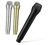 MAGICLULU 3pcs Fake Microphones Plastic Prop Simulation Microphone Pretend Play Mic for Boys and Girls Party Role Play Scenario