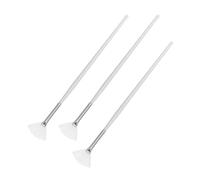 MAGICLULU 3pcs Fan Shape Mask Brushes Long Handle Skin Care DIY Facial Applicator Tools for Even Mask Application and Precise Coverage Eyes and Nose Areas