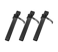 MAGICLULU 3pcs Flashlight Holder Pen Clip Flashlight Clip Metal Iron Handsfree Design Universal Compatibility Black Accessory for Rescue Operations Emergency Repairs
