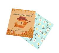 MAGICLULU 3pcs Fresh-Keeping Cloth Beewax Wrap Sustainable Food Wraps Reusable Food Wrapping Sheets for Storage Kitchen Fridge
