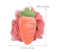 MAGICLULU 3pcs Fruit-Shaped Bathing Balls Shower Body Cleaning Scrubbers Bath Ball Back Scrubber Soft Mesh Loofahs for Daily Shower and Spa Use Random Style
