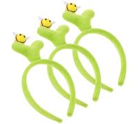MAGICLULU 3pcs Funny Plant Grass Bee Headband Novelty Sprout Themed Hair Accessories for Women Christmas Party Yoga