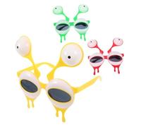 MAGICLULU 3pcs Funny Sunglasses Props Novelty Eyeglasses for Party Photo Booth Googly Eyeball Retro Glasses for Halloween Cosplay and Themed Events