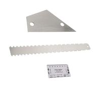 MAGICLULU 3pcs Guitar Measuring Tool Set with Notched Straight Edge String Action Gauge and Neck Fretboard Height Ruler for Electric and Acoustic Guitars, Bass Leveling Accessory