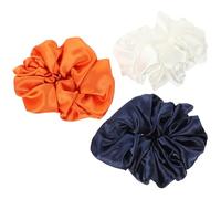 MAGICLULU 3pcs Hair Scrunchies Oversized Scrunchies Ponytail Holder Lightweight Cloth Material Smooth Satin Finish Do Not Cause Damage Assorted Colour Elegant French Style Hair Accessories