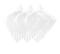 MAGICLULU 3pcs Halloween Party Hanging Decor LED Ghost Pendant White Glowing Unique Design Knitted Fabric Outdoor Activity Decoration