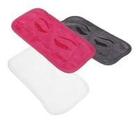 MAGICLULU 3pcs Lash Extension Forehead Pads Set - Soft False Eyelash Holder Cushions in Deep Pink, White, Grey - Professional Eyelash Extension Tools for Salon Use