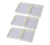 MAGICLULU 3Pcs Microscope Slide Storage Box with Secure Slotted Channels Laboratory Slide Organizer for Biological Medical Classroom and Scientific Research Use Random Color