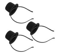 MAGICLULU 3pcs Mini Top Hat Fascinator Headband Victorian Party Headwear for Roaring Costume Festive Headpiece Lady Party Accessory