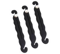 MAGICLULU 3pcs Pearl Double Hook Bun Maker Hair Donut Sponge Lazy Hair Curler for Thin Women Easy French Twist Accessory for Daily Styling