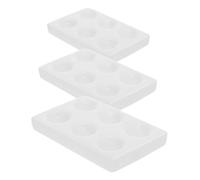 MAGICLULU 3pcs Porcelain Spot Reaction Plates Wells Scientific Experiment Spot Plates for Chemical Analysis Biological and Medical Research Laboratory Testing Ceramic Reaction Boards