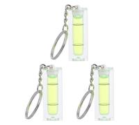MAGICLULU 3pcs Portable Acrylic Mini Spirit Level Keychain Bubble Horizontal Ruler Green Small Pocket Levels for Measuring and Layout Tools in Home Improvement
