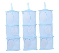 MAGICLULU 3pcs Portable Mesh Hanging Storage for Boys and Girls Toys Laundry Shoes Organizer Bag