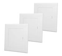 MAGICLULU 3pcs PVC Access Panel for Drywall 11.5x11.5 Inch White Plastic Wall Hole Cover with Removable Inspection Door, Heavy-Duty Service Panel for Plumbing and Drain Pipes in Ceiling