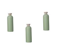 MAGICLULU 3pcs Refillable Shampoo Bottles Flip Cap 400ml Pe Sub Containers for Home Use Shower Gel Lotion Storage, Leak-resistant Round Shoulder Travel Bottles