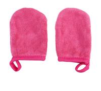 MAGICLULU 3pcs Reusable Washable Makeup Removal Gloves with Simple Design, Polyester Cotton Material for Gentle Facial Cleansing and Exfoliating, for Daily Skincare Routine