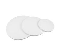 MAGICLULU 3pcs Round Cotton Canvas Stretcher Boards for Professional Artists Smooth Textured Circular Painting Frames for Oil Painting Mixed Media Studio and Home Decor